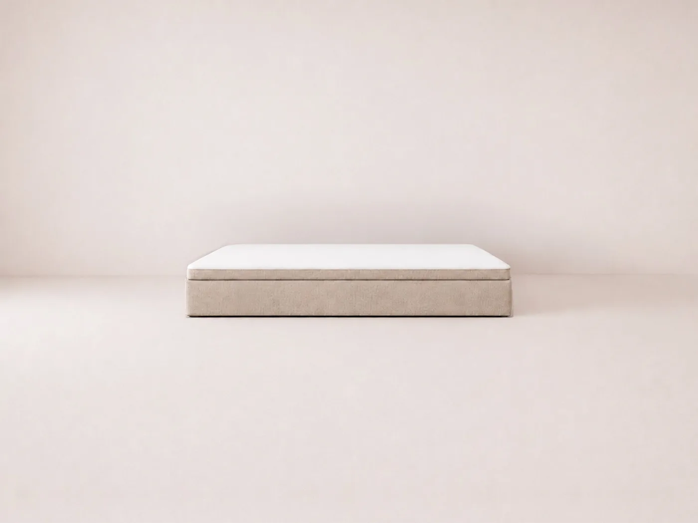 Talna postelja Co-sleeping.com za skupno spanje v barvi bež brez vzglavja, 210×200 cm