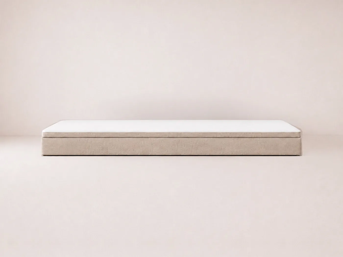 Talna postelja Co-sleeping.com za skupno spanje v barvi bež brez vzglavja, 340×200 cm